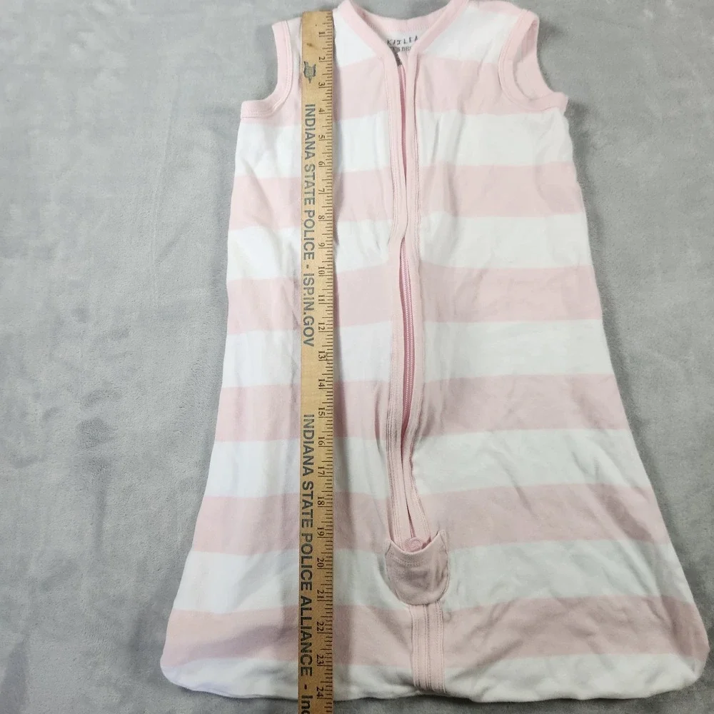 Burt's Bees Baby Beekeeper Sleep Sack Small‎ 0-6 Months Cozy Cotton Pink Stripe